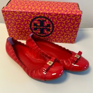 Tory Burch Red Romy Ballet shoe